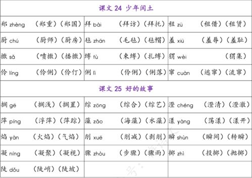 六級(jí)養(yǎng)花生字組詞