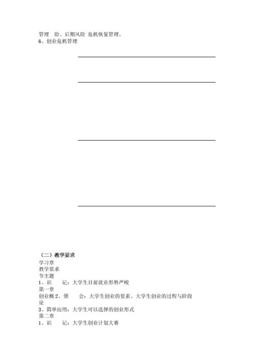 專(zhuān)業(yè)創(chuàng)新創(chuàng)業(yè)課程課標(biāo)