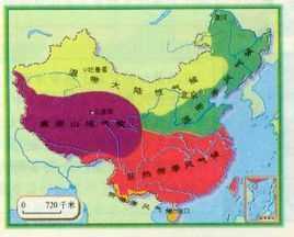 中國的四大季風區(qū)