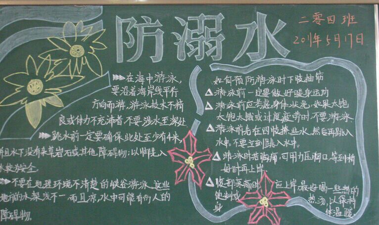 夏日安全小知識(shí)板報(bào)