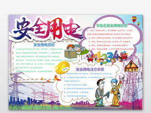 用電用氣安全知識手抄報