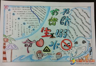 小學生安全防水溺水知識手抄報