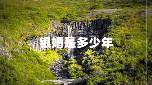 銀婚是多少年