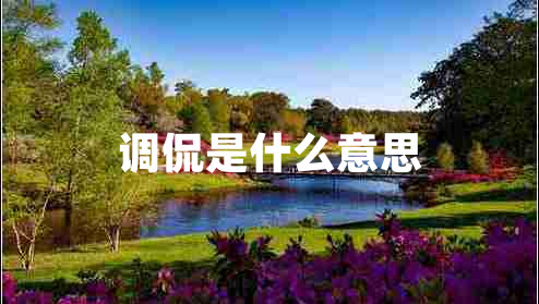 調侃是什么意思