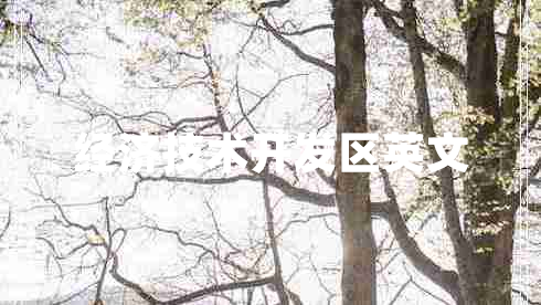 經(jīng)濟技術(shù)開(kāi)發(fā)區英文