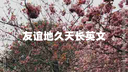友誼地久天長(zhǎng)英文