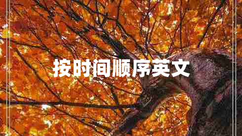 按時(shí)間順序英文