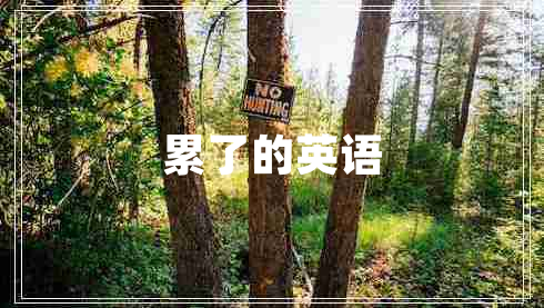 累了的英語