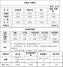 淘寶網(wǎng)的策劃方案各項(xiàng)費(fèi)用預(yù)算