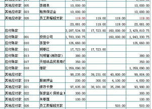 紅字,錯了,會計科目