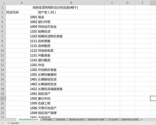 非盈利協(xié)會(huì)會(huì)計(jì)科目