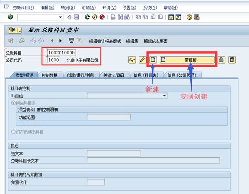 sap創(chuàng  )建會(huì )計科目的代碼