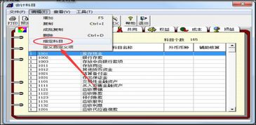 制定會(huì)計(jì)科目