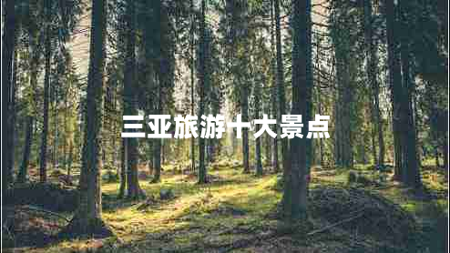 三亞旅游十大景點
