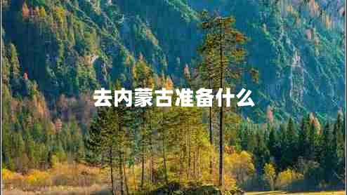 去內(nèi)蒙古準(zhǔn)備什么