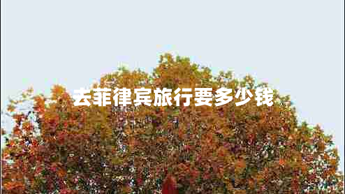 去菲律賓旅行要多少錢