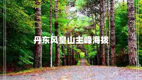 丹東風皇山主峰海撥