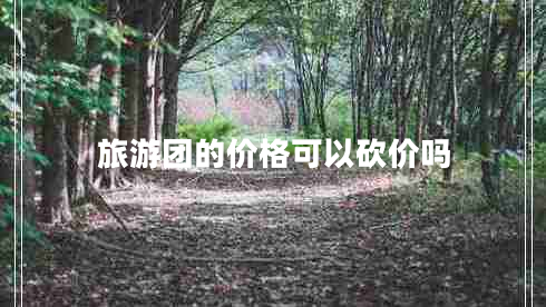旅游團(tuán)的價格可以砍價嗎