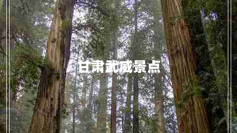 甘肅武威景點