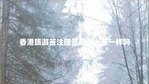 香港旅游簽注團(tuán)簽跟個(gè)人簽一樣嗎