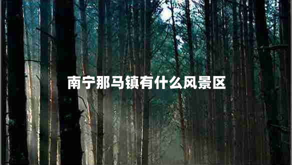 南寧那馬鎮有什么風(fēng)景區