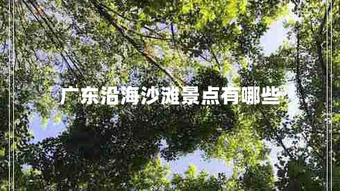 廣東沿海沙灘景點有哪些