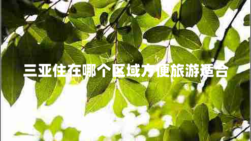 三亞住在哪個區(qū)域方便旅游適合