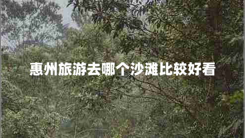 惠州旅游去哪個沙灘比較好看