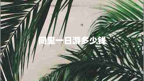 同里一日游多少錢(qián)