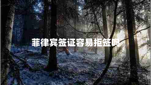 菲律賓簽證容易拒簽嗎