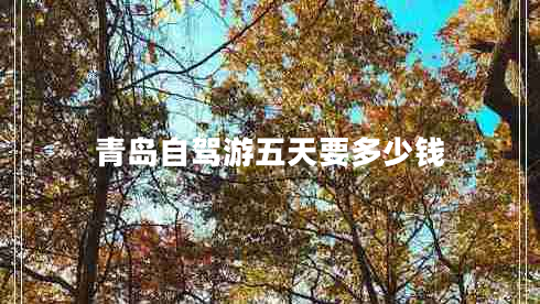 青島自駕游五天要多少錢