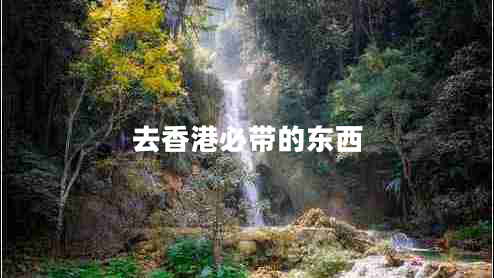 去香港必帶的東西
