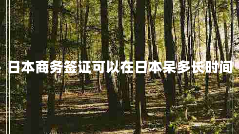日本商務(wù)簽證可以在日本呆多長(zhǎng)時(shí)間