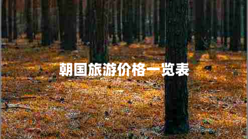 朝國(guó)旅游價(jià)格一覽表