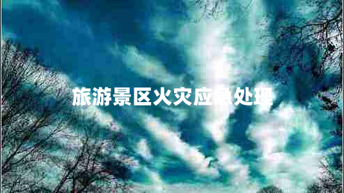 旅游景區火災應急處理