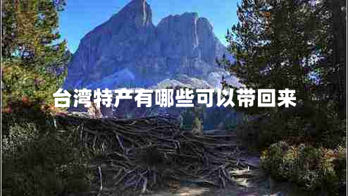 臺灣特產(chǎn)有哪些可以帶回來(lái)