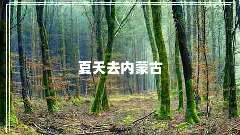 夏天去內蒙古