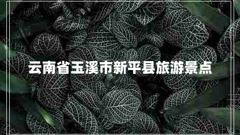 云南省玉溪市新平縣旅游景點(diǎn)