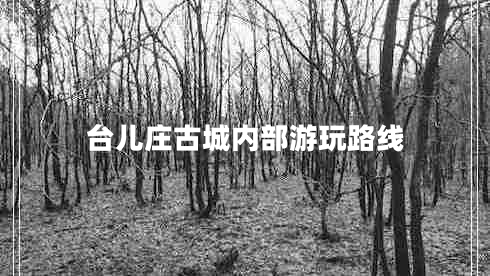 臺兒莊古城內部游玩路線(xiàn)
