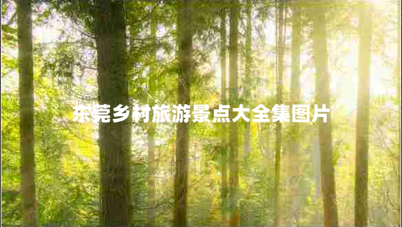 東莞鄉村旅游景點(diǎn)大全集圖片