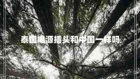 泰國電源插頭和中國一樣嗎