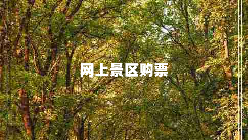 網(wǎng)上景區購票