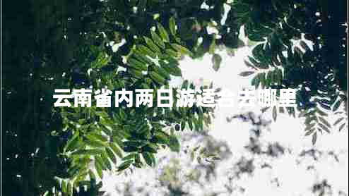 云南省內兩日游適合去哪里