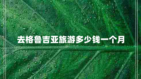 去格魯吉亞旅游多少錢(qián)一個(gè)月