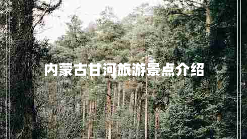 內蒙古甘河旅游景點(diǎn)介紹