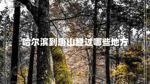 哈爾濱到唐山經(jīng)過哪些地方