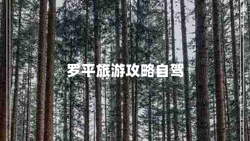 羅平旅游攻略自駕