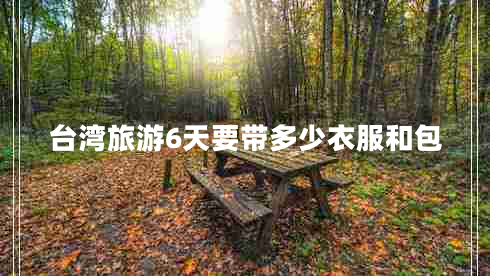 臺(tái)灣旅游6天要帶多少衣服和包