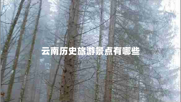 云南歷史旅游景點(diǎn)有哪些