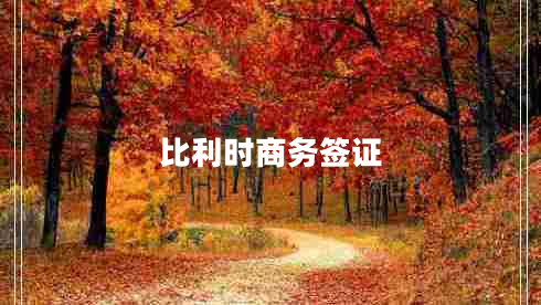 比利時商務(wù)簽證